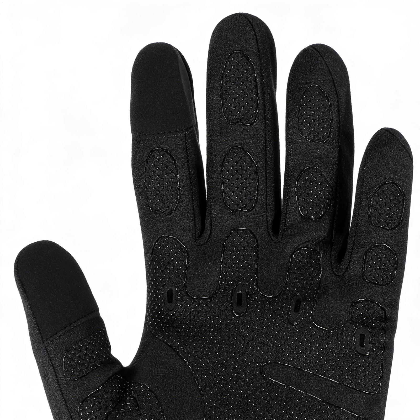 Running Gear In Cold Weather - 暖かいサイクリンググローブ フルフィンガー 寒い天候用 アウトドアギア タッチスクリーン スキーグローブ