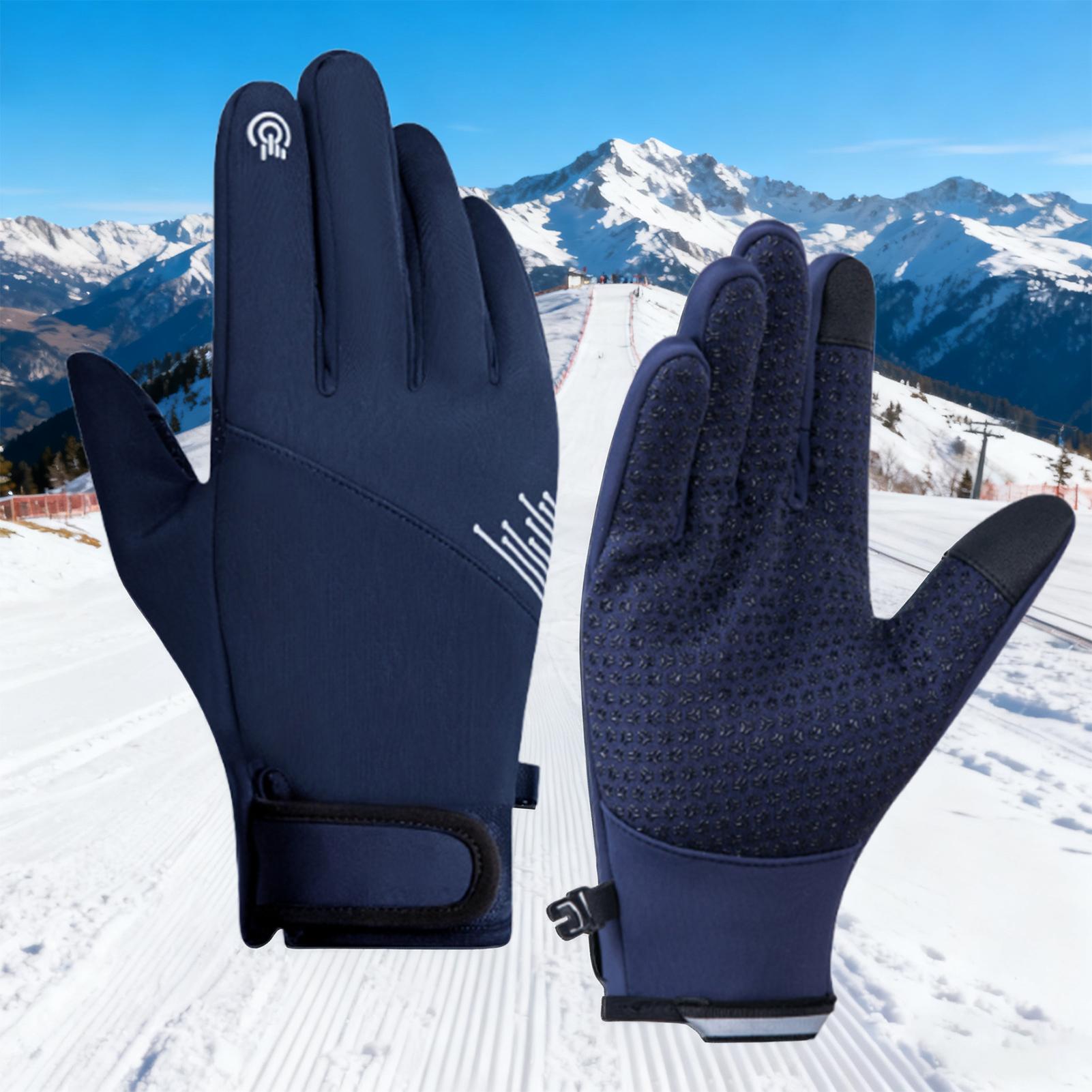 冬用手袋 メンズ 防風 タッチスクリーン対応 寒さ対策 スノ - Running Gear In Cold Weather のレビューと価格