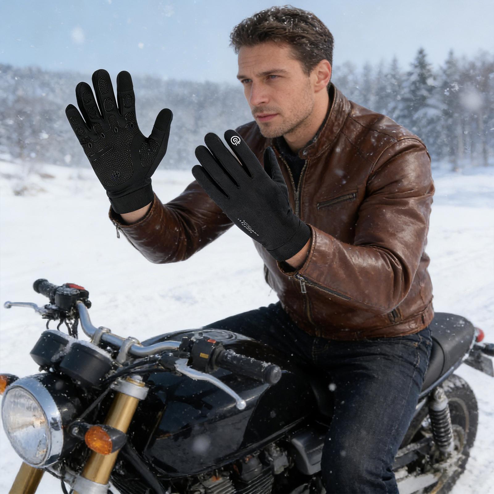 フルフィンガー防寒グローブ 冬用サイクリンググローブ タッチ - Running Gear In Cold Weather のレビューと価格