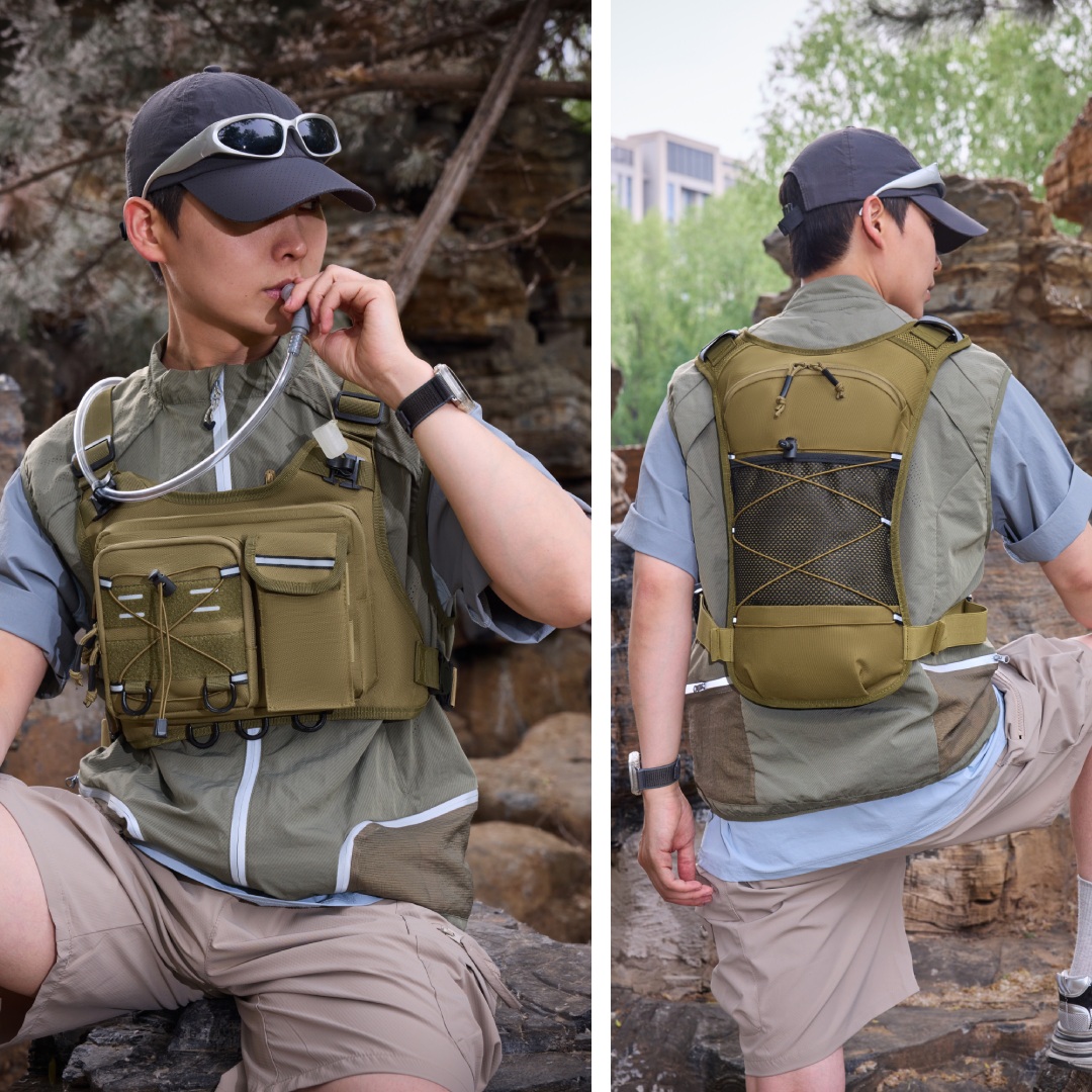 多機能チェストパックタクティカルベスト男性用ハイドレーション - Running Gear For Marathon のレビューと価格